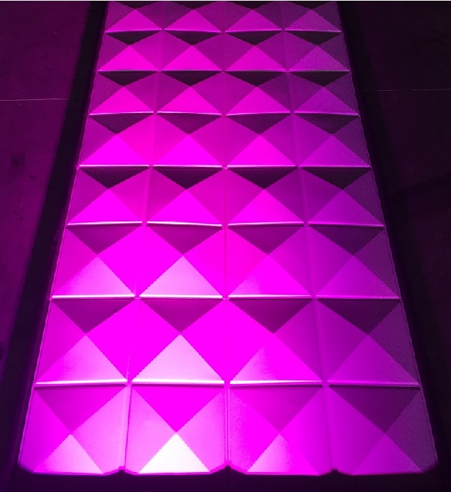 Purple diamond panels